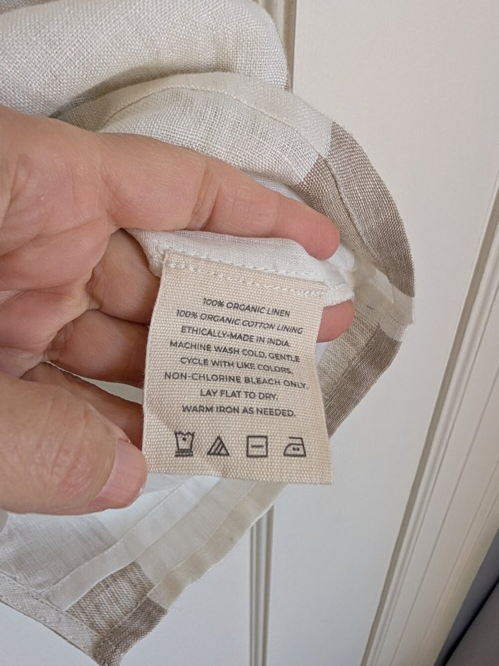 Striped Linen Crop Top NWOT Laude the Label - Picture 5 of 8